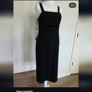 Worth Black Strapless Dress